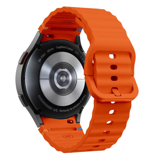 Remen Tech-Protect Silicone Sport za Samsung Galaxy Watch7 / Watch FE / Watch6 / Watch5 / Watch4 seriju, Narančasti