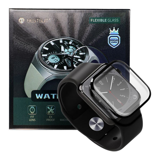 Folija zaštite Bestsuit za Apple Watch SE 40mm Series, Fleksibilno staklo, Crna