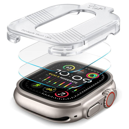 Folija zaštite Tech-Protect Supreme Set za Apple Watch Ultra seriju, Set od 2 komada, Kaljeno staklo