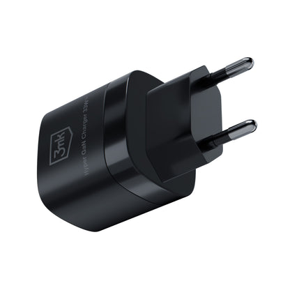 Punjač za mrežu 3MK HyperCharger GaN, 33W, 3A, 1 x USB-A - 1 x USB-C, Crni