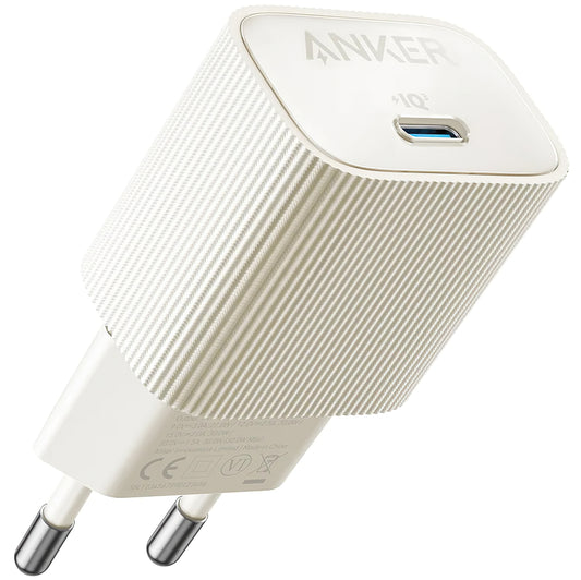 Punjač za mrežu Anker 511 Nano 4, 30W, 3A, 1 x USB-C, Bijeli A2337G21